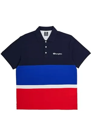 Champion Herren Legacy Retro Sport Polo-Color Block S/S Polohemd, , Large