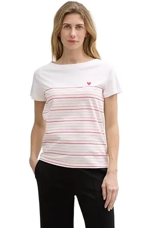 TOM TAILOR Basic Top mit Bio-Baumwolle, Rosewood pink, XXXL
