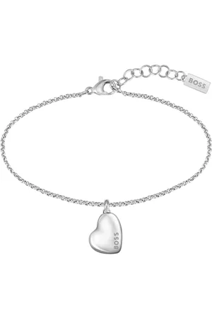 HUGO BOSS Jewelry Armband für Damen Kollektion HONEY aus Edelstahl mit einem Herzförmigen Anhänger - 1580594