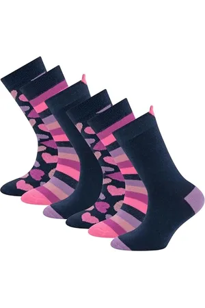 Ewers 6er Pack Socken Herzen, Mädchensocken Kindersocken Damensocken Herrensocken Basicsocken Jungensocken Unisocken