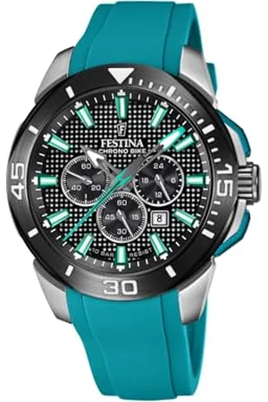 Festina Herren Analog Quarz Uhr mit Silikon Armband F20642/3