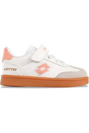 Lotto Jungen Unisex Kinder VINTAL M Sneaker, White/Papaya, 23 EU