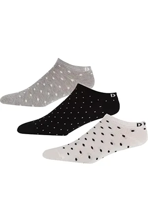 DKNY Damen VIDA Knöchelsocken, Schwarz, 4-7