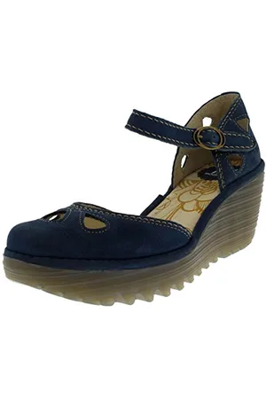 Fly London Damen Yuna Pumps, Blau Blau, 40 EU