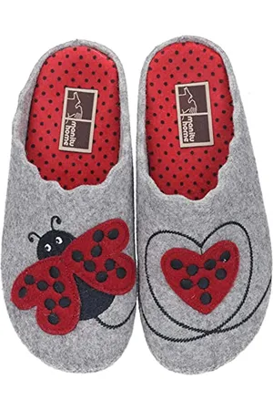 Manitu Home Damen 320007-91 Hausschuh, , 40 EU