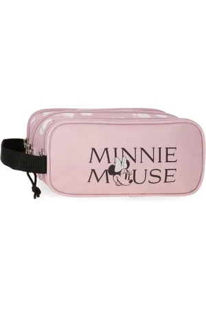 Disney Joumma Federmäppchen mit Minnie-Kopf, , 22 x 10 x 9 cm, Polyester, 1,98 l, , Talla única, Dreifachmäppchen