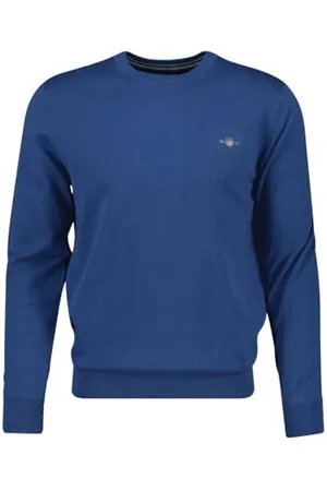 GANT Herren Classic Cotton C-Neck Pullover, , S