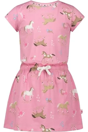 Salt & Pepper BY KIDS PARK Female Girls Dress AOP Horses Kinderkleid, , 122 EU