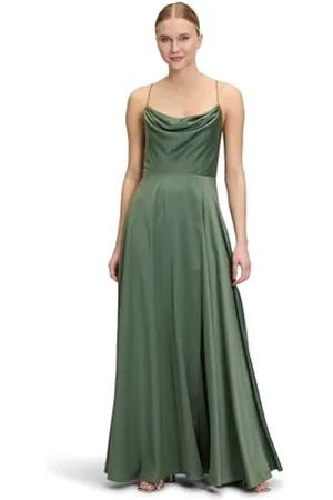 Vera Mont Damen Abendkleid mit Wasserfallausschnitt ,36