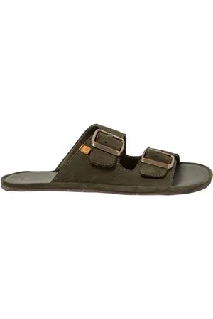 El Naturalista Unisex N5682 Bare Flache Sandale, KAKI, 36 EU Weit