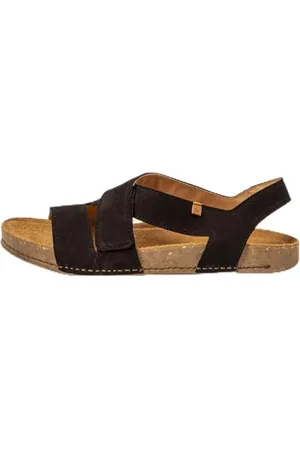 El Naturalista Unisex N5799 Balance Flache Sandale, Black, 45 EU Weit