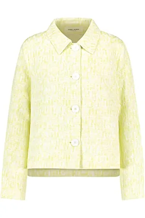 Gerry Weber Damen Kastige Blazerjacke Langarm, mit Schlitz Gemustert 38