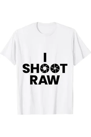 witzige und lustige Sprüche Spruch Fotograf Spruch Geschenk i Shoot Raw T-Shirt