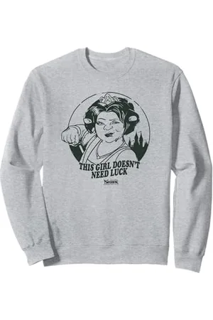 Shrek Fiona Punch This Girl Doesn’t Need Luck Sweatshirt