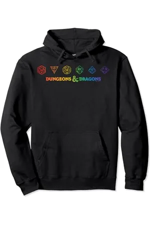 Dungeons & Dragons Dice Rainbow Gradient Pullover Hoodie