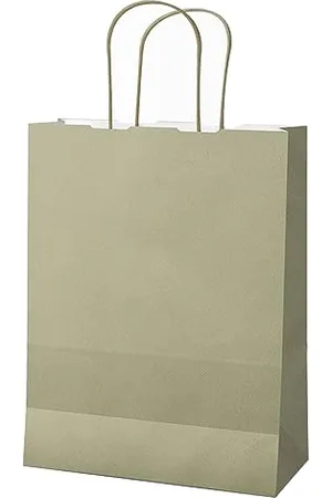 BGN 25 Shoppers Twisted Kraftpapier 18 x 8 x 24 cm Salbei Mainetti Bags, , Standard, Klassisch