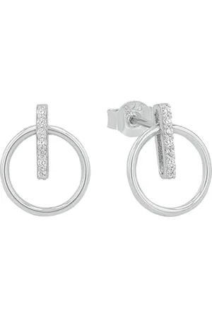 Amor Ohrstecker 925 Sterling Damen Ohrschmuck, mit Zirkonia synth., 1,1 cm, , Kommt in Schmuck Geschenk Box, 2026204