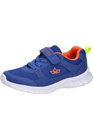 LICO Jungen Unisex Kinder Blaine VS Sneaker, Blau/Orange/Lemon, 27 EU