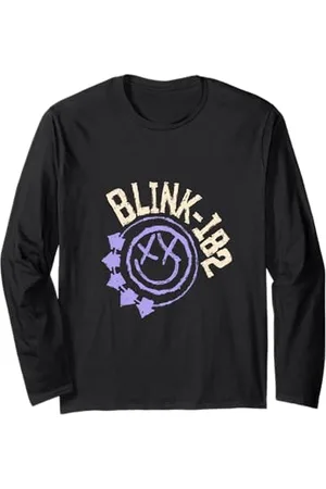Blink Offizielles Purple Smiley Logo Langarmshirt