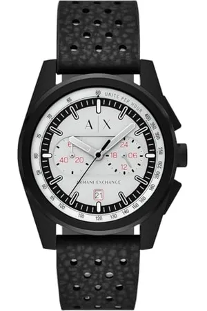 Armani Exchange Watch for Men, Quartz Movement and 42mm Case Size with Stainless Steel, Leather or Silicone Strap