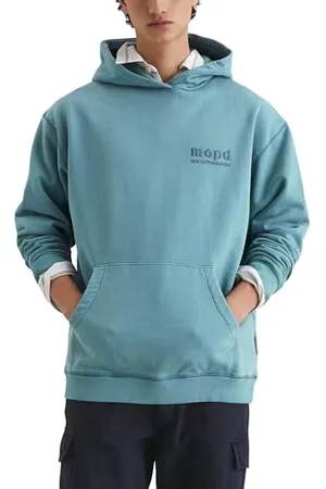 Marc O’ Polo Marc OߴPolo Denim Herren Hoodie aus Bio-Baumwolle sportlich, Blau , S