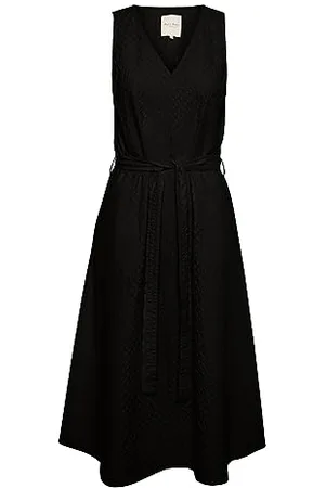 Part Two Damen Astra Dress Lässiges Kleid, Black, 44