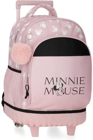 Disney Joumma Minnie Heads Rucksack, kompakt, 2 Räder, , 33 x 44 x 21 cm, Polyester, 30,24 l, , Talla única, Kompakter Rucksack mit 2 Rädern