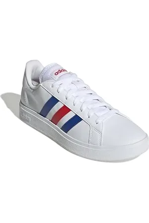 adidas Herren Grand Court Base 2.0 Shoes Schuhe, Cloud White/Royal Blue/Vivid Red, 44 EU