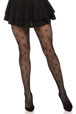 Leg Avenue Damen Love Struck Heart net Tights Costume Hosiery, , One Size