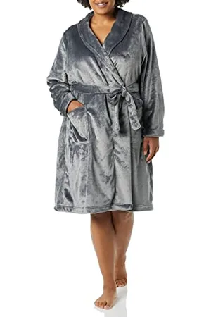 Amazon Damen Mittellanger Bademantel Plüsch (Erhältlich in Übergröße), , S
