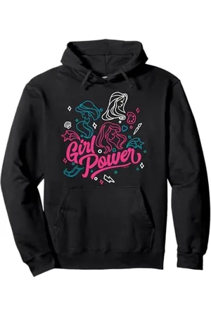 Disney Princess Jasmine Rapunzel Ariel Girl Power Pullover Hoodie
