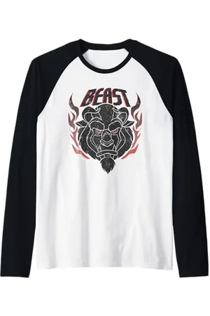 Disney Beauty and the Beast Angry Beast Flames Raglan