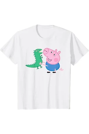 Peppa Pig Kinder George Pig & Dino T-Shirt, , Kurzarm, Kinder (6-7 Jahre), Unisex Kinder