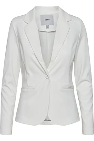 Ichi IHKATE BL Damen Blazer Kurzblazer Jacke Ein-Knopf-Blazer mit Stretch und Reverskragen, Größe:XS, Farbe: