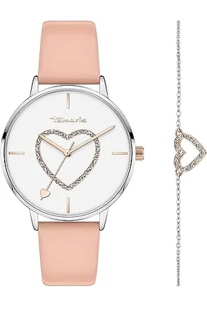 Tamaris Damen Analog Quarz Uhr mit Leder Armband TS-0034-LQB