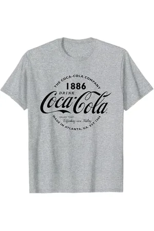 Coca-Cola Coca Cola Retro Logo schwarzer Text T-Shirt