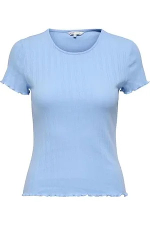 ONLY Damen Onlcarlotta S/S Top JRS Noos Kurzärmeliges Tight Fit T-Shirt In Basic, , Medium