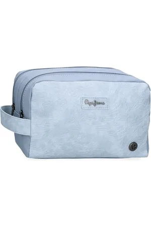 Pepe Jeans Jana, lässige Reisetaschen, und beige, aus Polyester und Kunstlederdetails von Joumma Bags, , Talla única, Doppelter Kulturbeutel