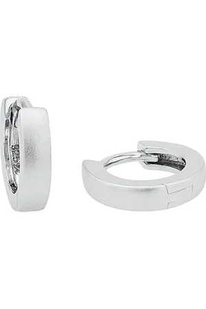 Amor Creolen 925 Sterling Unisex Damen Herren Ohrschmuck, 1,2 cm, , Kommt in Schmuck Geschenk Box, 9059331