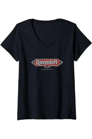 Dungeons & Dragons Damen Retro Ravenloft T-Shirt mit V-Ausschnitt