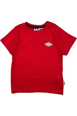Lee T-Shirt, Junge, Mädchen, (4 bis 14 Jahre), Polo, Tank Top, Hemd, Print, Bekleidung, Unisex, Kinder, Sport, atmungsaktiv, Modell GLC80701 TS S7-6A, Rouge