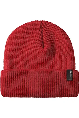 Brixton Uni Beanie Heist Totenkopfkappe, red, Einheitsgröße