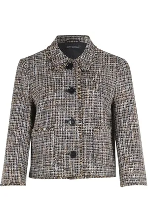 Betty Barclay Damen Casual-Blazer mit Fransen /Braun,44