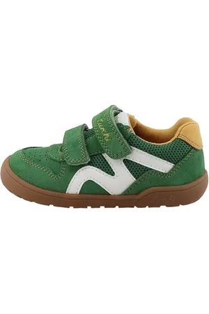 Lurchi 84L0013007 Sneaker, dkgreen-Yellow, 27 EU Weit