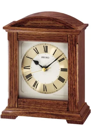 Seiko Seiko Tischuhr Holz (Eiche) Schleichende Sekunde QXG123B