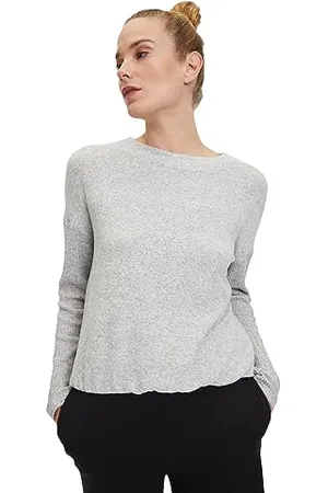 Cartoon Damen Langarm-Shirt mit Kragen ,40
