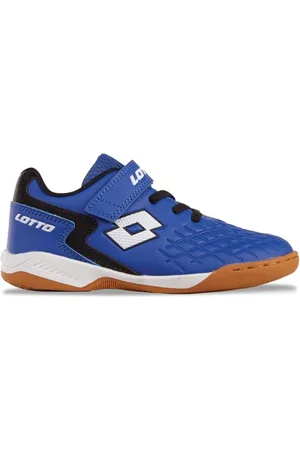 Lotto Dasher T Unisex Kids Sneaker, Blue/Black, 39 EU