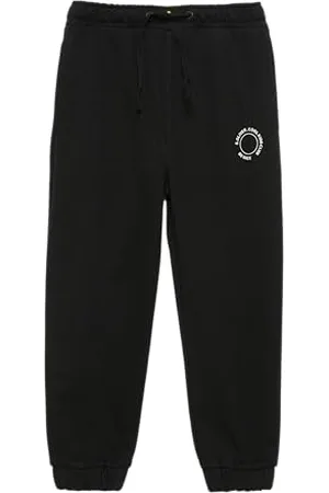QS by s.Oliver Unisex Jogginghose aus Sweat mit kleinem Print-Detail schwarz 122