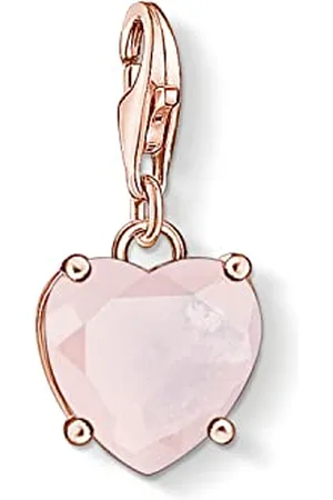 Thomas Sabo Damen-Charm-Anhänger Weisser Love Knot Klein Charm Club 925 Sterling Silber 1563-051-14