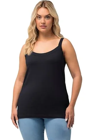 Ulla Popken Damen Spaghetti-Top Top, , 62-64